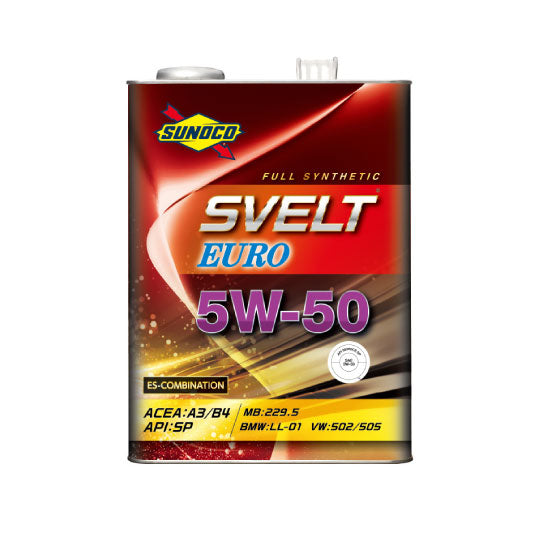 SUNOCO OIL NEW Svelt Euro SP 5W50 エンジンオイル 4L