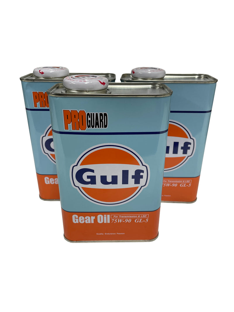 Gulf PRO GUARD Gear Oil ガルフ ギヤオイル 75W-90 1L缶×3個セット