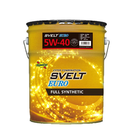 SUNOCO OIL NEW Svelt Euro 5W40 エンジンオイル 20L