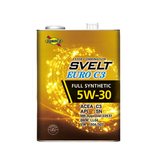 SUNOCO OIL NEW Svelt Euro c3 5W30 エンジンオイル 4L